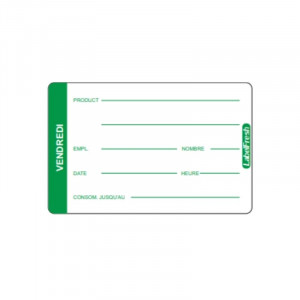 Trauksmes marķējums LabelFresh Pro - Piektdiena - 70 x 45 mm - 500 gab. - LabelFresh