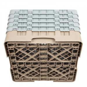 Stiklu skapis ar 36 nodalījumiem Camrack Beige - G 500 x D 500 mm - Cambro