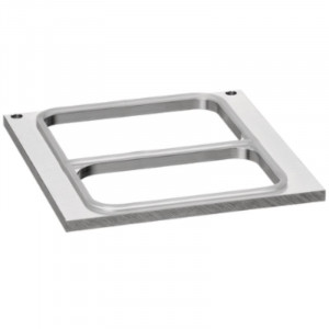 Ietvars ar 2 nodalījumiem vakuumēšanas iekārtai pusautomātiskai trauciņu iekārtai