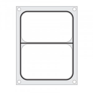 Sietu blīvēšanas matrica manuālajai blīvētājai - 2 nodalījumi - Hendi