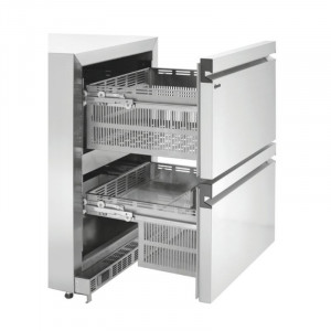 Refrigerētais galds ar 2 durvīm un 2 nodalījumiem - L 600 x D 600 mm - Bartscher