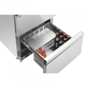 Refrigerētais galds ar 2 durvīm un 2 nodalījumiem - L 600 x D 600 mm - Bartscher