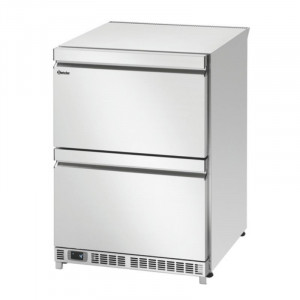 Refrigerētais galds ar 2 durvīm un 2 nodalījumiem - L 600 x D 600 mm - Bartscher