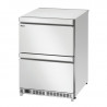 Refrigerētais galds ar 2 durvīm un 2 nodalījumiem - L 600 x D 600 mm - Bartscher