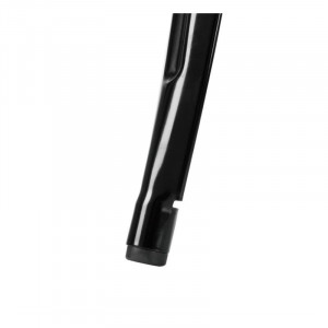 Kvadrātiska melna tērauda bistro galda - 668 x 668 mm - Bolero