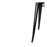 Kvadrātiska melna tērauda bistro galda - 668 x 668 mm - Bolero
