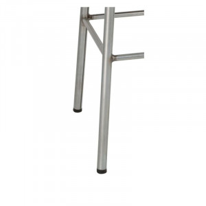 Augstais metāla galdiņš ar cinkotu virsmu un koka sēdekli - 4 gabali - Bolero