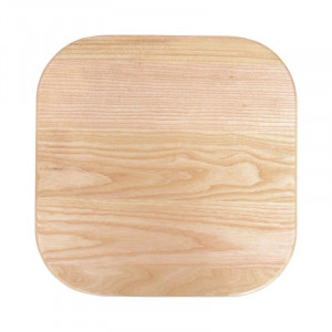 Augstais pelēks metāla krēsls ar koka sēdekli - 4 gabali - Bolero