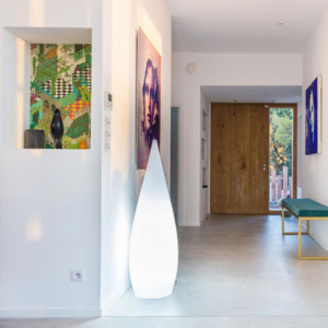 Lampu stāvlampa ar virvi un pilienveida dizainu āra lietojumam - "Classy" 120 cm - Lumisky