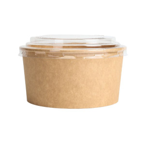 Kraft salātu bļoda - 1000 ml - 300 gabalu komplekts - Dynasteel