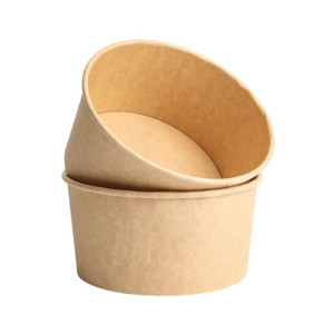 Kraft salātu bļoda - 1000 ml - 300 gabalu komplekts - Dynasteel