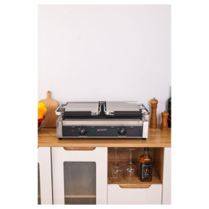 Grill Panini Double - Rievotas plāksnes - Dynasteel