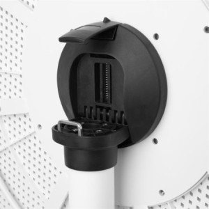 Apgriežama apaļa galds no PP - 800 mm - balts - Bolero