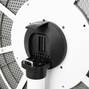 Apgriežama apaļa kāpāma galds no PP - 800 mm - tumši pelēka - Bolero