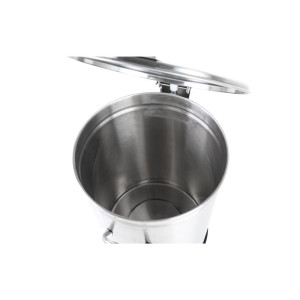 Tērauda atkritumu tvertne ar pedāli - 100 L - Dynasteel