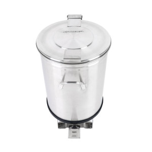 Tērauda atkritumu tvertne ar pedāli - 100 L - Dynasteel