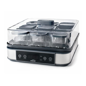 Yaourtieris Lacor - 9 stikla burkas - 230 ml: sagatavojiet kvalitatīvus mājas jogurtus | Fourniresto